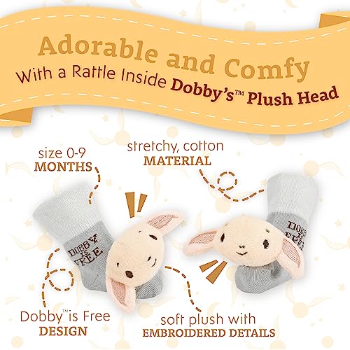 Harry Potter Dobby Infant Rattle Socks - Soft & Encouraging