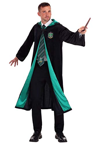 Deluxe Slytherin Robe: Wizard Cosplay, Halloween Costume
