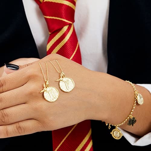 Golden Snitch Initial Necklace - 18