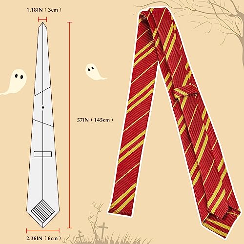 Harry Potter Striped Ties - Set of 4, Multicolor