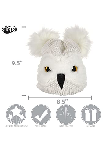 Harry Potter Hedwig Knit Beanie Hat - Standard White