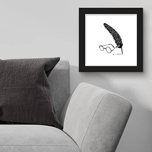 Harry Potter Glasses & Quill Wall Art - 12" x 12