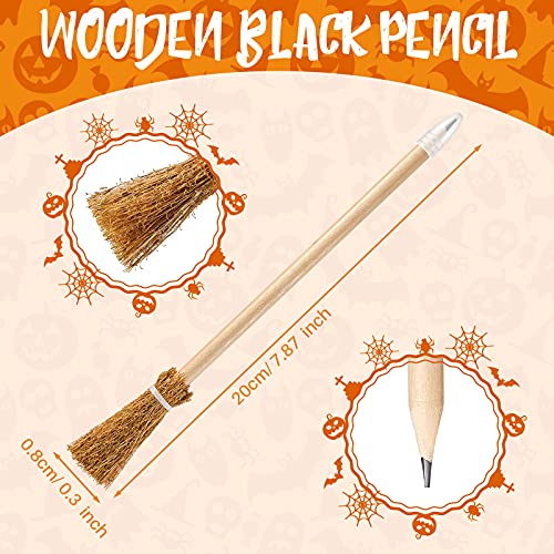 12 Witch Broom Pencils for Harry Potter Party