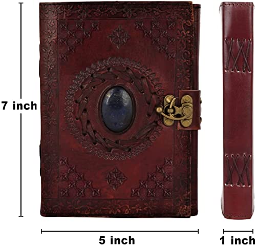 Handmade Harry Potter Leather Journal with Buckle Closure