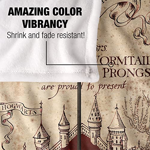 Marauder's Map Silky Touch Harry Potter Throw Blanket
