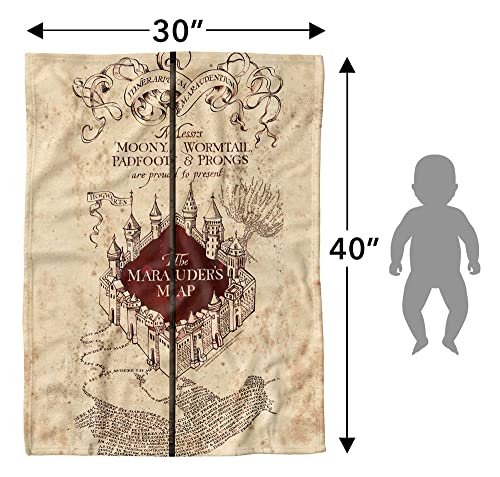 Harry Potter Baby Blanket, 30"X40", Folded Map, Unisex