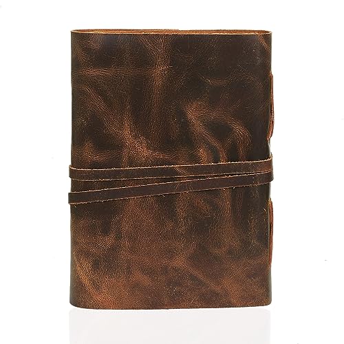 Vintage Leather Harry Potter Journal with Deckle Edge Paper