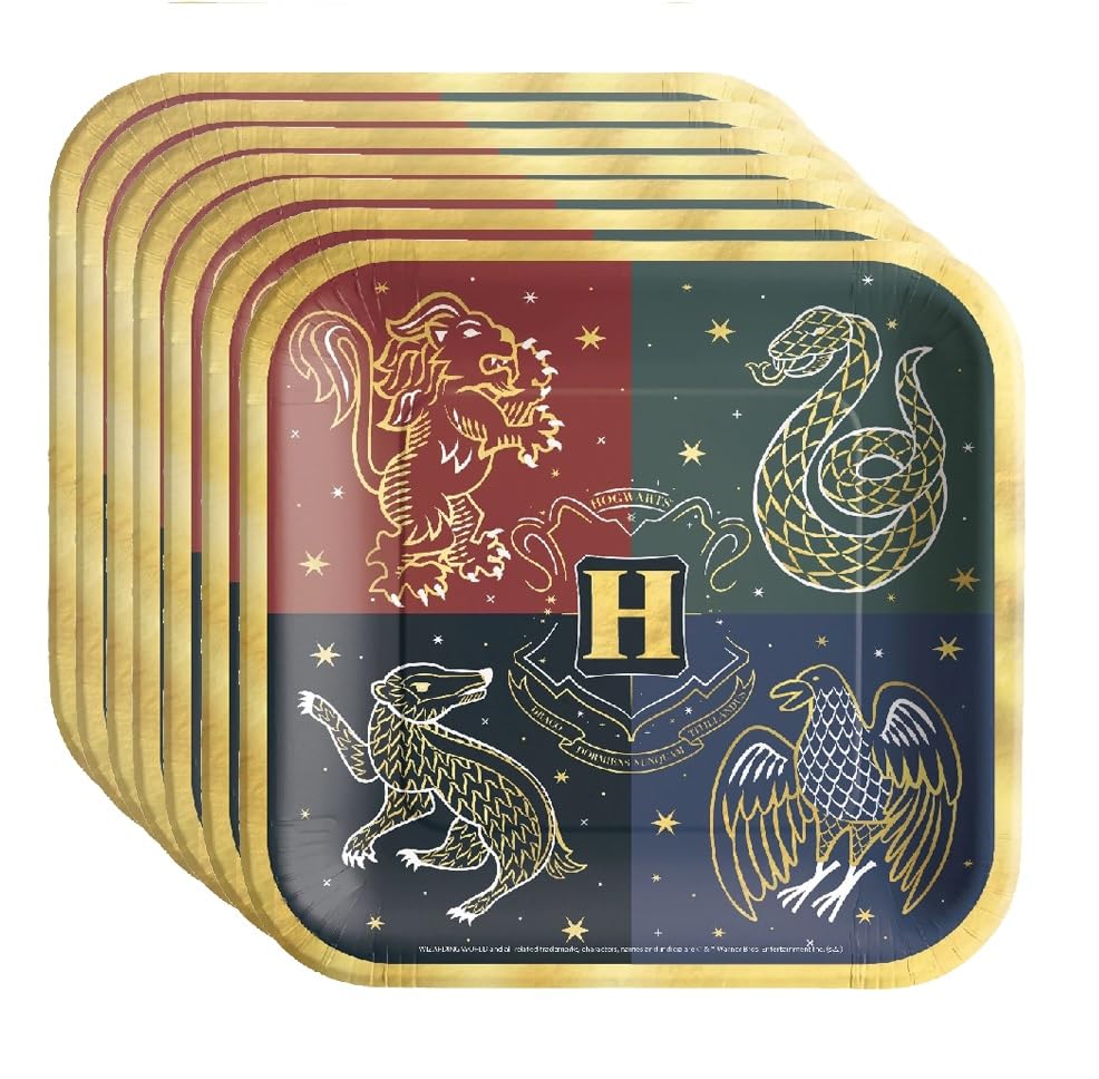 Harry Potter Hogwarts Party Bundle - Plates, Napkins, Cover