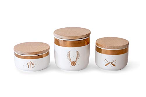 Harry Potter Quidditch Ceramic Storage Jars 3-Pack