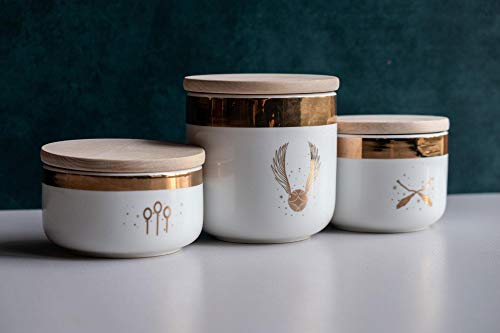 Harry Potter Quidditch Ceramic Storage Jars 3-Pack