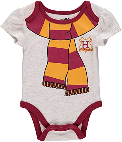 Harry Potter Baby Girls Bodysuit Three Pack, 0-3M
