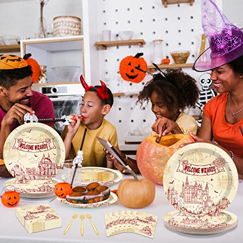 96-Pc Wizard Party Tableware Set: Plates & Napkins