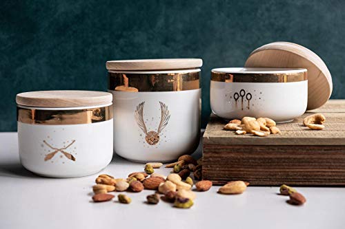 Harry Potter Quidditch Ceramic Storage Jars 3-Pack