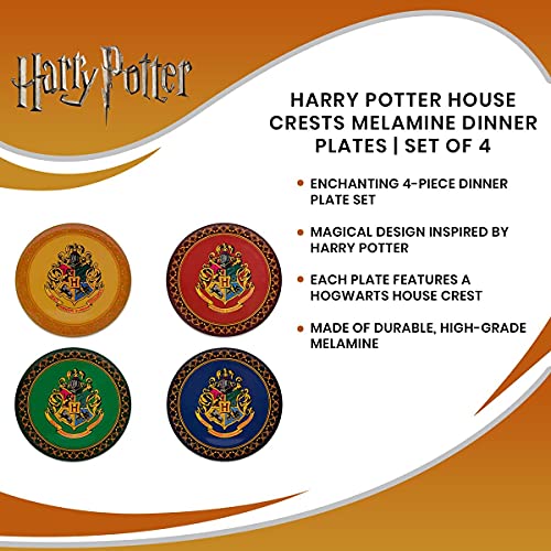 Hogwarts Crest Melamine Plate Set, 10-Inches