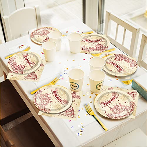 96-Pc Wizard Party Tableware Set: Plates & Napkins