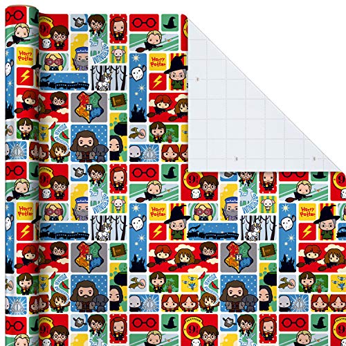 Harry Potter Wrapping Paper Set: Marauder's Map, Hogwarts Crest