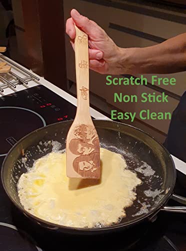 Magical Wizard 6-Pc Bamboo Spoon Set - Engraved Patterns