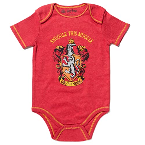 Harry Potter Baby Boys 4-Pack Bodysuits 3-6 Months
