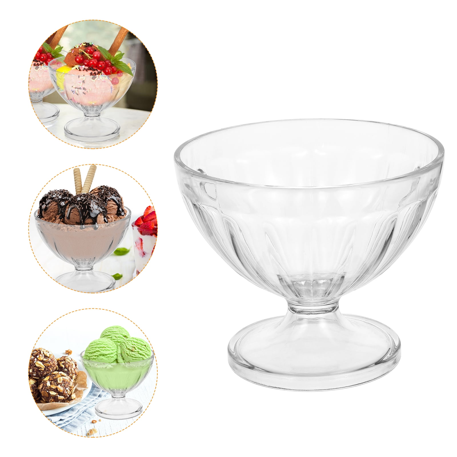 Set of 3 Footed Dessert Bowls