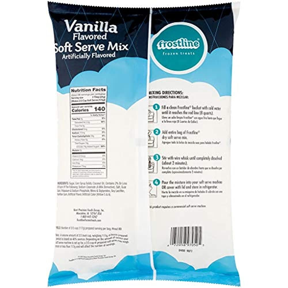 Frostline Vanilla Soft Serve Ice Cream Mix, 6 Pounds
