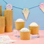 50 Disposable 5 oz Ice Cream Cups