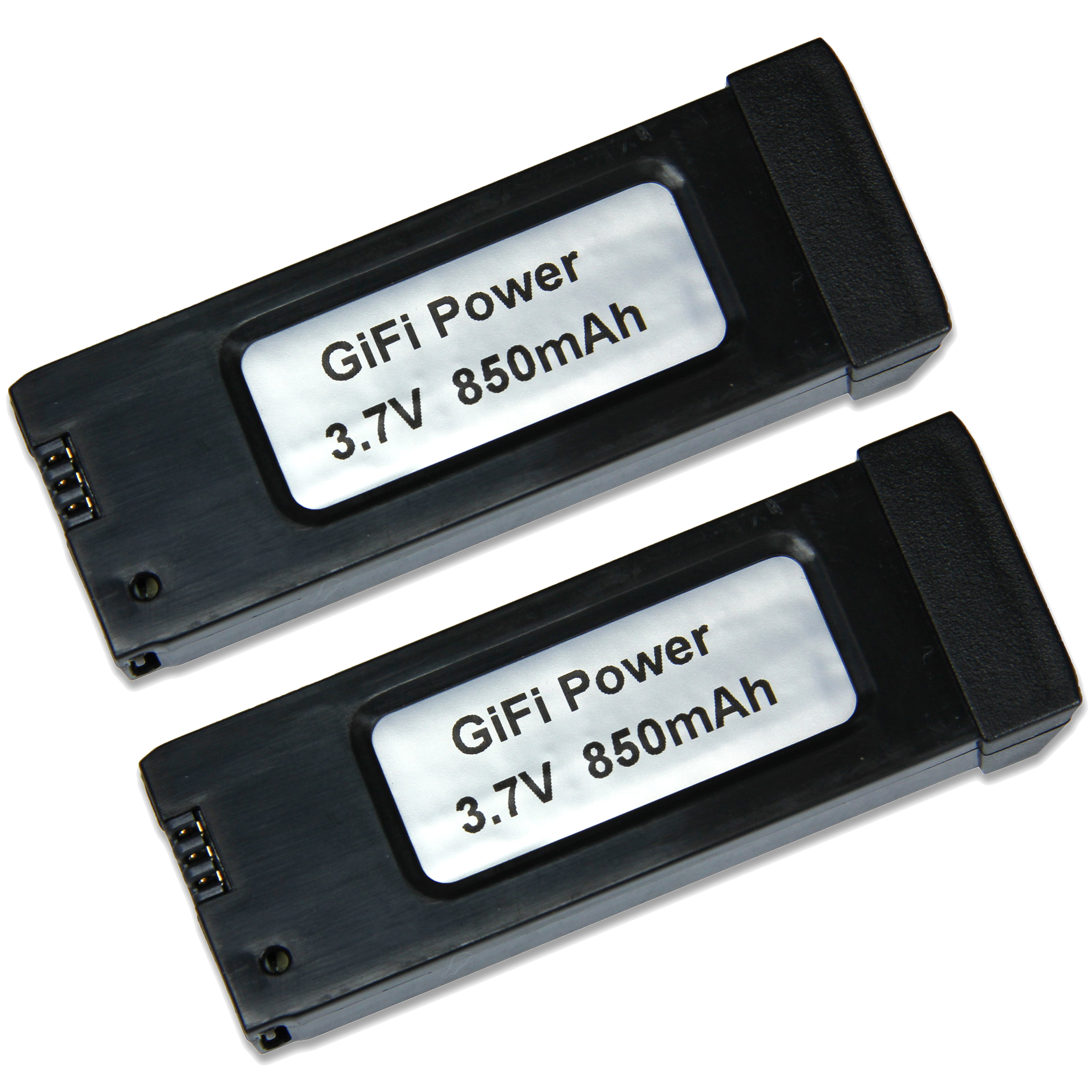 GiFi Power® 3.7V 850mAh Battery (Eachine E58) - 2 pack