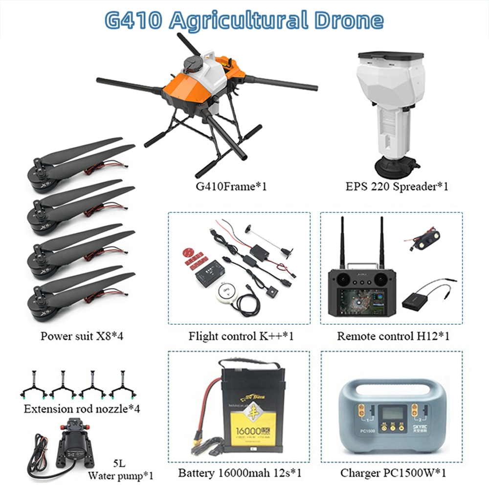 G410 Agriculture Drone with 10L Sprayer