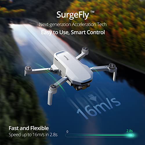 Potensic ATOM SE Drones with Camera for Adults 4K EIS, Under 249g, 4KM Long Transmission, Level 5 Wind Resistance, 31 Mins Flight, GPS Auto Return, Portable and Foldable Drone for Beginners