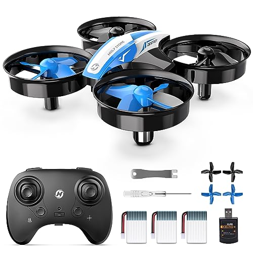 Blue Mini Drone with 3 Batteries - Beginners Welcome!