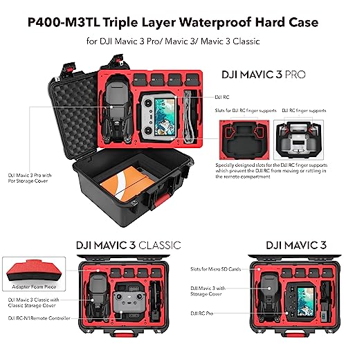 SYMIK Waterproof Carrying Case for DJI Mavic 3 Pro