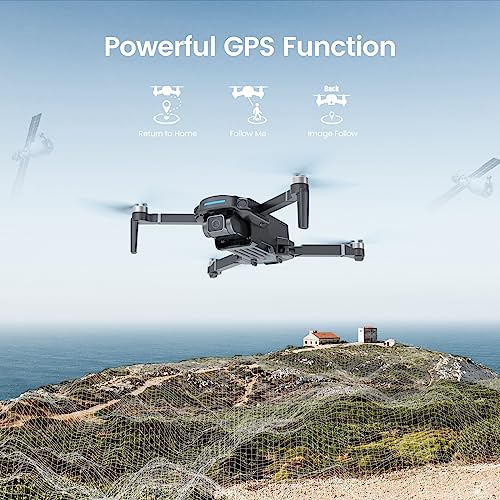 Foldable FPV Drone with 4K Camera, GPS & Smart Features
