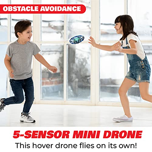 Scoot Hand Operated Drone - Hands Free UFO Toy (Blue)