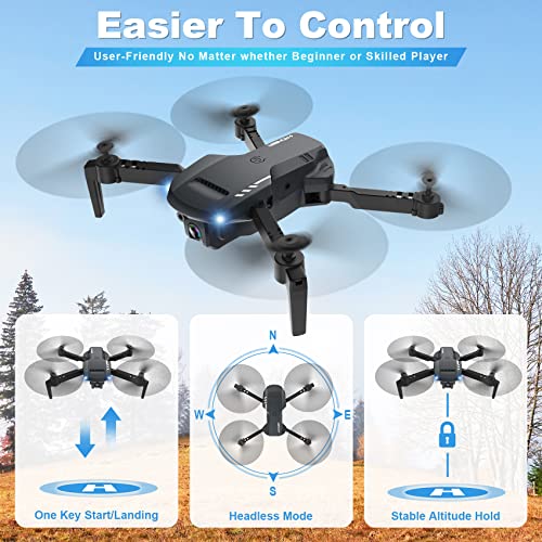 RADCLO Mini Drone with Camera - 1080P HD FPV Foldable