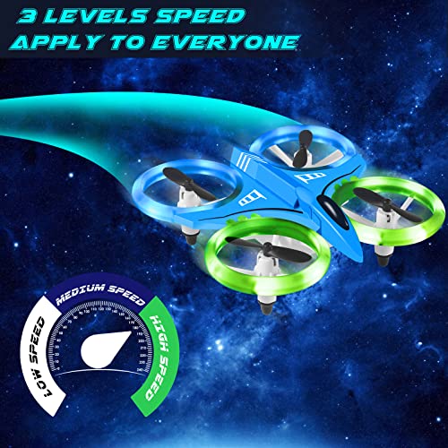 LED Night Light RC Drone - Altitude Hold, One Key Take Off Landing