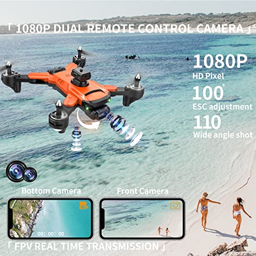 2023 Upgrade Drone with Dual Camera, Obstacle Avoidance