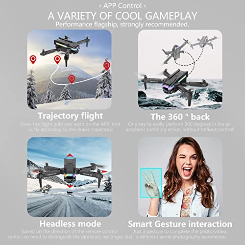 Foldable Dual Camera FPV Drone for Adults/Kids
