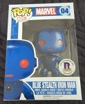Funko Pop! Vinyl Marvel #04 Iron Man Blue Stealth Figure - RICC Exclusive Figure