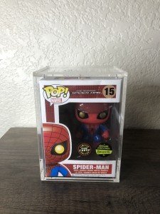 Funko Pop! Vinyl Marvel #15 Spider-Man Glow-In-The-Dark Gemini Collectibles Exclusive Figure