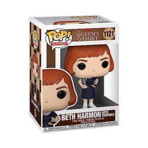 Funko Pop! Vinyl Television #1121 The Queen's Gambit Beth Harmon With Trophies Figure