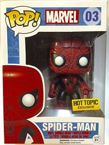 Funko Pop! Vinyl Marvel #03 Spider-Man Red & Black Hot Topic Exclusive Figure