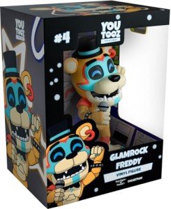 Youtooz FNAF Glamrock Freddy 4.7" Vinyl Figure, Collectible From Five Nights at Freddys Collection
