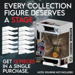 12-Pack White Acrylic Funko Pop Display Cases