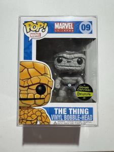 Funko Pop! Vinyl Marvel #09 The Thing (Fantastic Four) - Black and White Gemini Collectibles Exclusive Figure