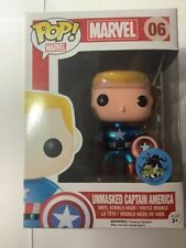 Funko Pop! Vinyl Marvel #06 Captain America Unmasked - 2014 Comikaze Exclusive Figure