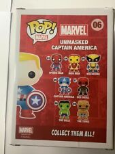 Funko Pop! Vinyl Marvel #06 Captain America Unmasked - 2014 Comikaze Exclusive Figure