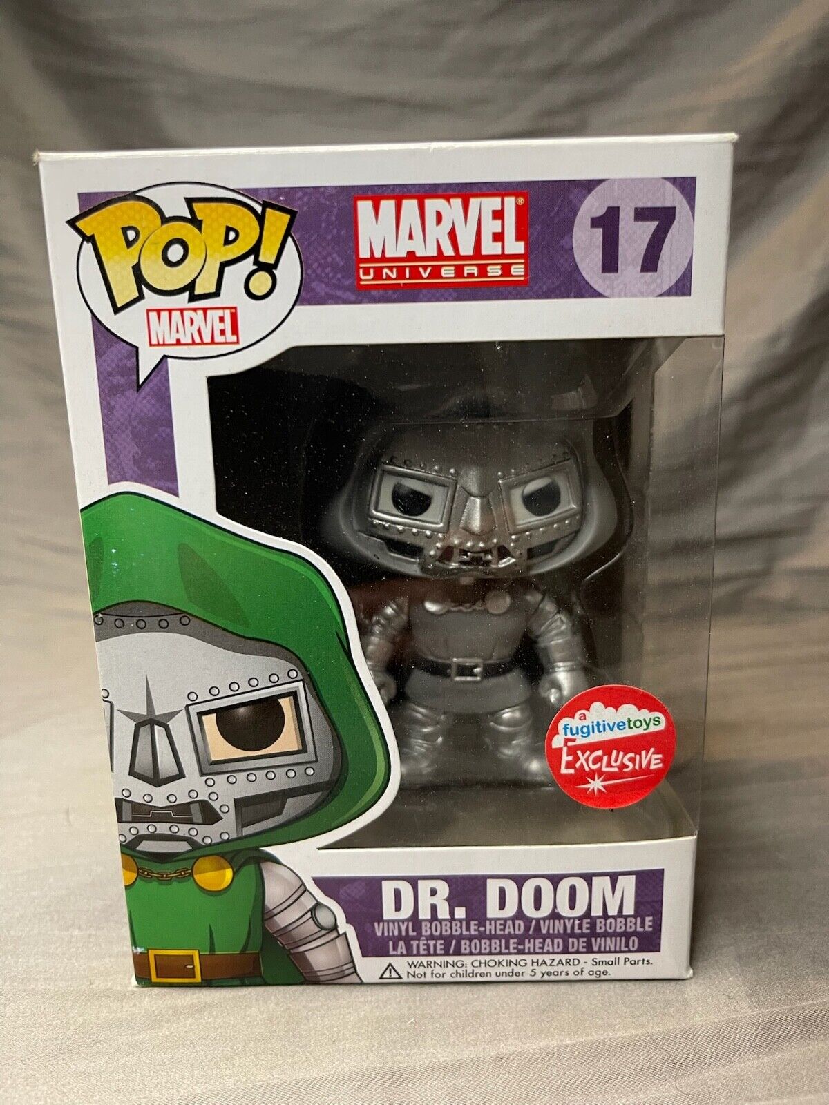Funko Pop! Vinyl Marvel #17 Dr. Doom Black and White Fugitive Toys Exclusive Figure