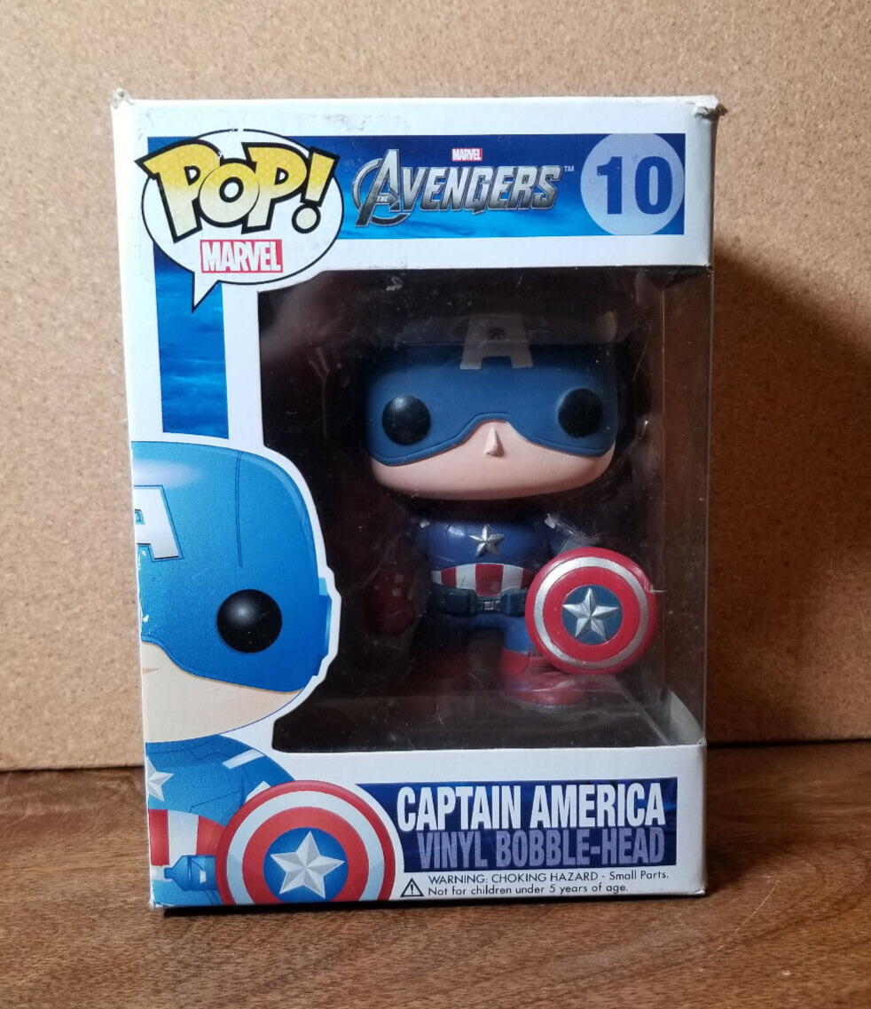 Funko Pop! Vinyl Marvel #10 Captain America (The Avengers) Figure