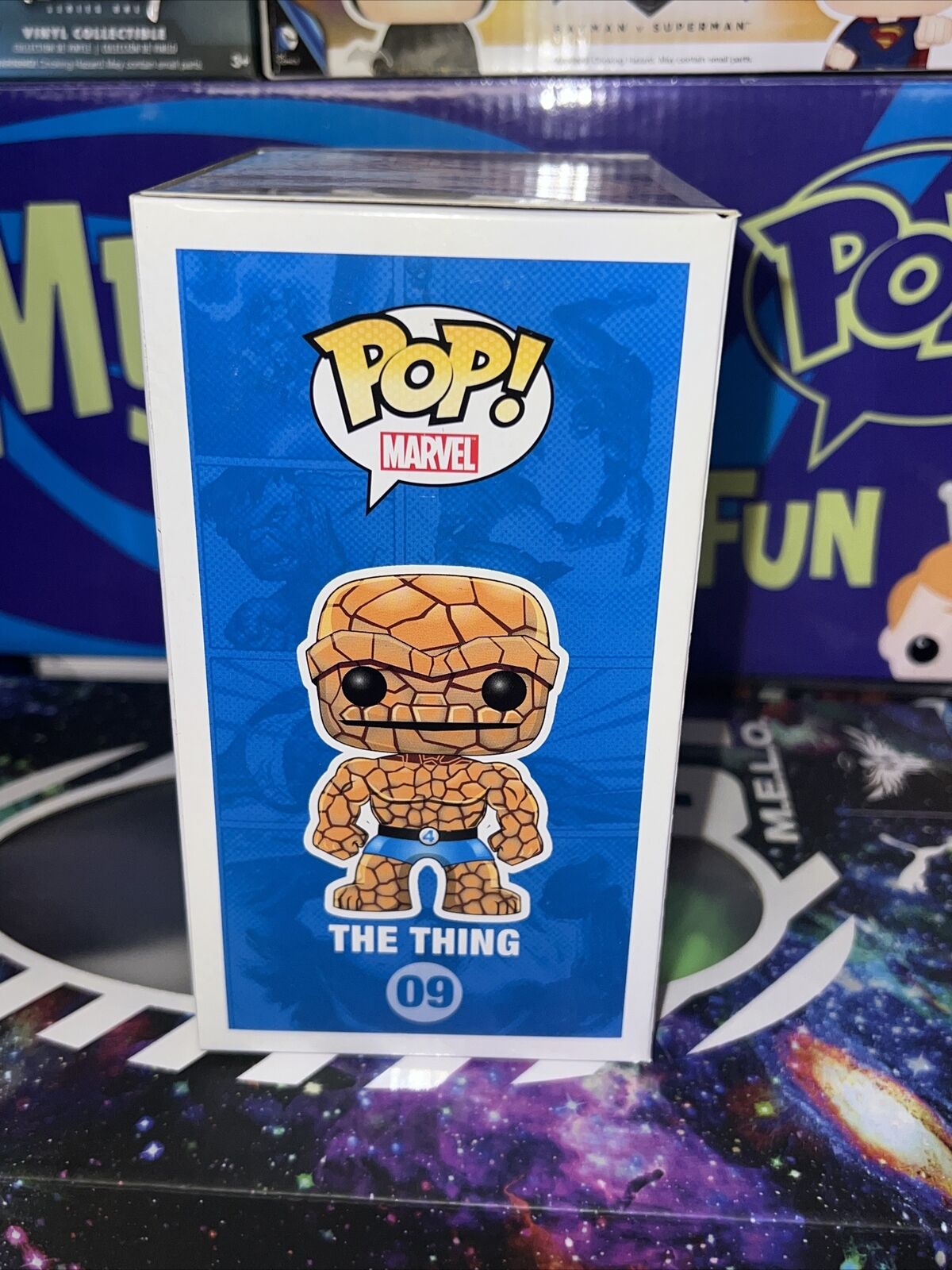 Funko Pop! Vinyl Marvel #09 The Thing (Fantastic Four) - 2011 SDCC Exclusive Metallic Figure
