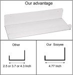 6-Pack 15-Inch Floating Acrylic Display Shelves