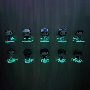 10 Transparent Acrylic Shelves for Vinyl Figures